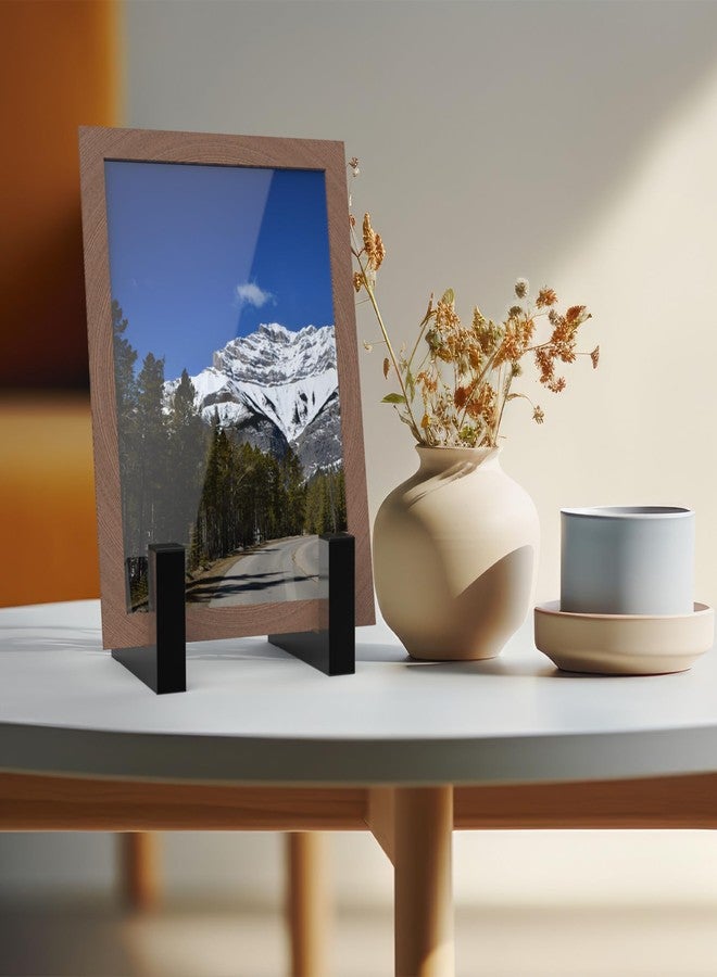 حامل عرض أسطوانات الفينيل المعدني من إستليز، حامل عرض كبير للأطباق المعدنية، حامل عرض للأعمال الفنية، حامل إطار صور مزخرف لإطارات الصور والأطباق والصحون وحامل الصور والكتب - Image 3